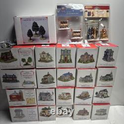 21 Vintage Liberty Falls Collection Set In Box With 3 Extras & 1 Lemax