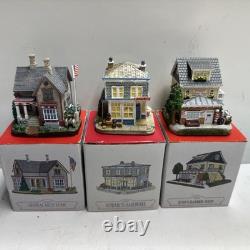 21 Vintage Liberty Falls Collection Set In Box With 3 Extras & 1 Lemax