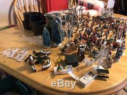 222 Lot Christmas Village People Trees Accessories Dept 56 Lemax St Nicholas Sq
