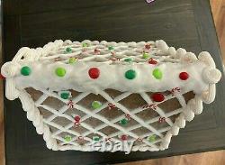 26 Huge LED Gumdrop Gingerbread House Battery light Candy Cane Clay dough xmas