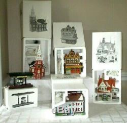 28+-dept 56-dickens Village Series Buildings-heritage-christmas-new England-lot