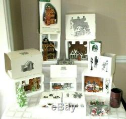 28+-dept 56-dickens Village Series Buildings-heritage-christmas-new England-lot