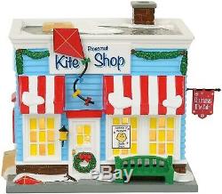 2 x NEW Dept 56 Peanuts Village, Rare Pinecrest Post Office & Kite Shop Building