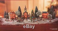 30 Piece LED Christmas Village Set with Lights & Music NEW IN BOX