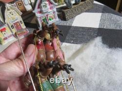 35pc Vintage Ceramic Christmas Village Houses Church Blacksmith Shops Bridge U41