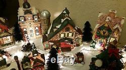 65 Piece Beautiful Lighted Victorian Christmas Village Set