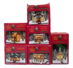6-pc 1993 Target Its A Wonderful Life Holiday Village Set Christmas Bedford Fall