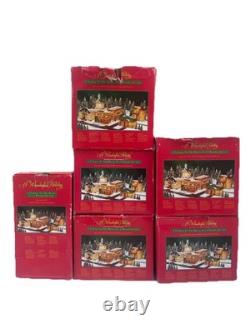 6-pc 1993 Target Its A Wonderful Life Holiday Village Set Christmas Bedford Fall