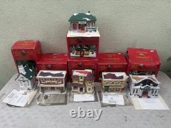 6-pc 1993 Target Its A Wonderful Life Holiday Village Set Christmas Bedford Fall