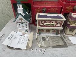 6-pc 1993 Target Its A Wonderful Life Holiday Village Set Christmas Bedford Fall