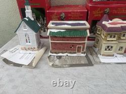 6-pc 1993 Target Its A Wonderful Life Holiday Village Set Christmas Bedford Fall