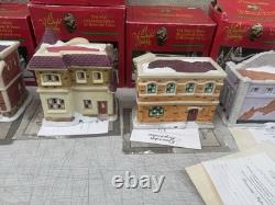 6-pc 1993 Target Its A Wonderful Life Holiday Village Set Christmas Bedford Fall