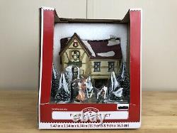 8 House Set of Holiday Time Light Up Christmas Village Houses