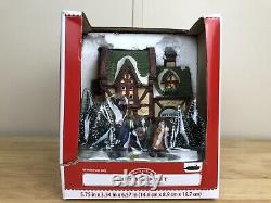 8 House Set of Holiday Time Light Up Christmas Village Houses