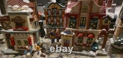 8 Pcs CHRISTMAS Village Church, Candy, Horse & Carriage DEPARTMENT Store