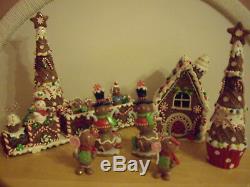8 Piece Magical, Sparkly, Gingerbread Christmas Displaykohls (2013)new