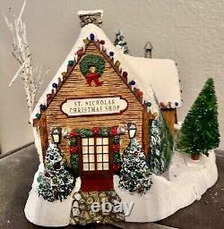 8 Piece Thomas Kinkade Hawthorne Village Christmas with COA no lights/box