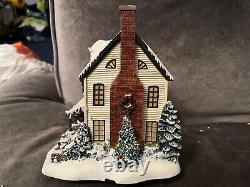 8 Piece Thomas Kinkade Hawthorne Village Christmas with COA no lights/box