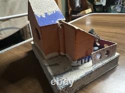9 Vintage Christmas Cardboard Putz Houses made in Japan