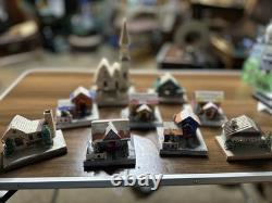 9 Vintage Christmas Cardboard Putz Houses made in Japan 9 Vintage Christmas Cardboard Putz Houses made in Japan