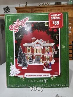 A Christmas Story Dept 56 Elementary School Gift Set RARE SET