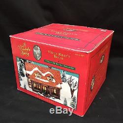 A Wonderful Holiday Christmas Village Uncle Billy's House 1998 Lighted Porcelain