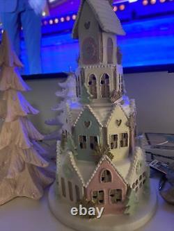 Abbot Light Up Christmas Gingerbread House Glitter & Snow LED Large New