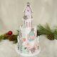 Abbot Light Up Christmas Gingerbread House Glitter & Snow LED Large New Pink