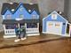 Altered Art Gilmore Girls Lorelei's House & Garage Christmas Village Dept 56