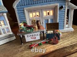 Altered Art Gilmore Girls Lorelei's House Garage Rummage Sale Lighted Village