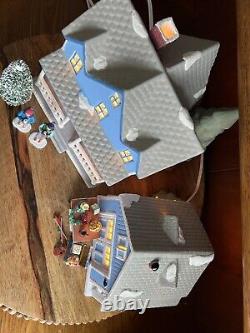 Altered Art Gilmore Girls Lorelei's House Garage Rummage Sale Lighted Village