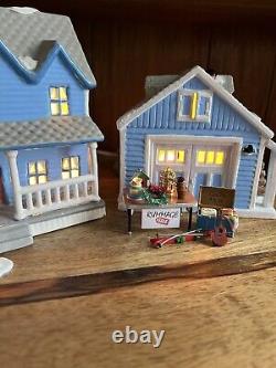 Altered Art Gilmore Girls Lorelei's House Garage Rummage Sale Lighted Village