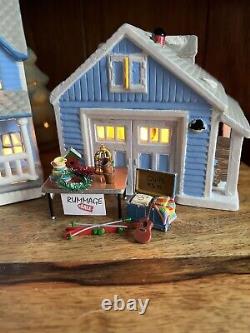 Altered Art Gilmore Girls Lorelei's House Garage Rummage Sale Lighted Village