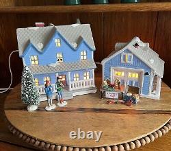 Altered Art Gilmore Girls Lorelei's House Garage Rummage Sale Lighted Village