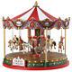 Animated Lemax Christmas Village Accessory The Grand Carousel Table Decoration