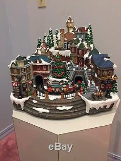 Animated Musical Beautifully Lite Detailed Large Christmas Village