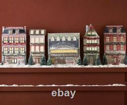 Anthropologie George & Viv Light-Up Holiday Village 5 Pc Set Emily Taylor New