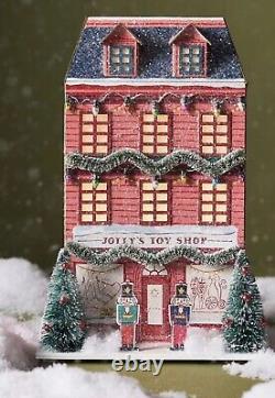 Anthropologie George & Viv Light-Up Holiday Village 5 Pc Set Emily Taylor New