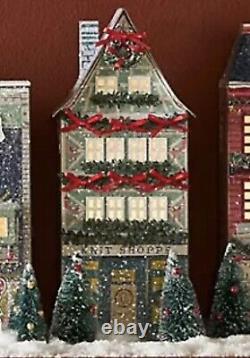 Anthropologie George & Viv Light-Up Holiday Village 5 Pc Set Emily Taylor New