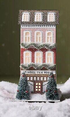 Anthropologie George & Viv Light-Up Holiday Village 5 Pc Set Emily Taylor New