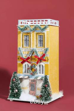 Anthropologie George & Viv Light-Up Holiday Village FULL SET OF 5 NEW