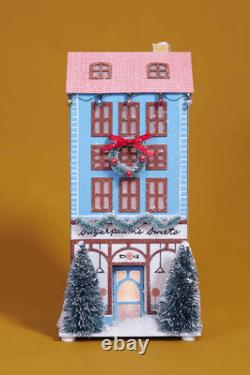 Anthropologie George & Viv Light-Up Holiday Village FULL SET OF 5 NEW