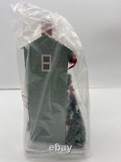 Anthropologie George & Viv Light-Up Village House Store Tea Sugar Plum Set of 4