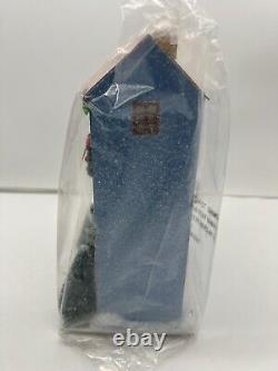 Anthropologie George & Viv Light-Up Village House Store Tea Sugar Plum Set of 4