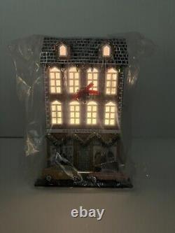 Anthropologie George & Viv Light-Up Village House Store Tea Sugar Plum Set of 4