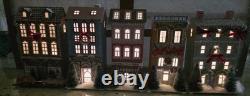 Anthropologie Lighted Christmas Village Set 7pc Buildings Ferris Wheel Car