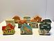 Antique Ceramic Christmas Mantle Light Up Village 1930's to 1940s QTY. 10
