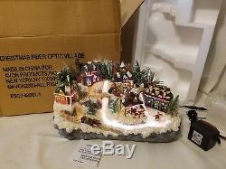 Avon Christmas Fiber Optic Village Lighted Holiday Decoration NEW IN BOX 2003