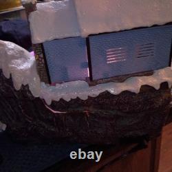 Avon Fiber Optic Christmas Holiday Village Plays Jingle Bells
