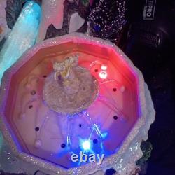 Avon Fiber Optic Christmas Holiday Village Plays Jingle Bells